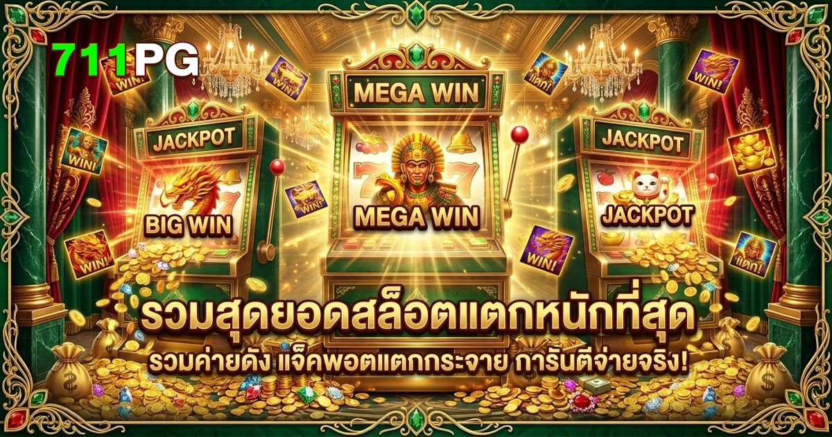 711pg รวมสุดยอดสล็อตแตกหนัก