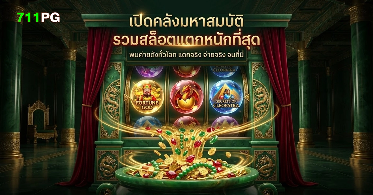 711pg เปิดคลังมหาสมบัติ รวมสล็อตแตกหนักที่สุด